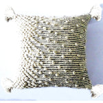 Chicos Home Throw Pillow Cover Beige Woven - Mahogany Home EssentialsPillows