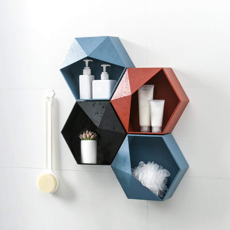 Geometric Floating Shelf - Mahogany Home EssentialsShelves