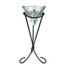 Glass Candleholder on Metal Pedestal - Mahogany Home EssentialsCandle Holder