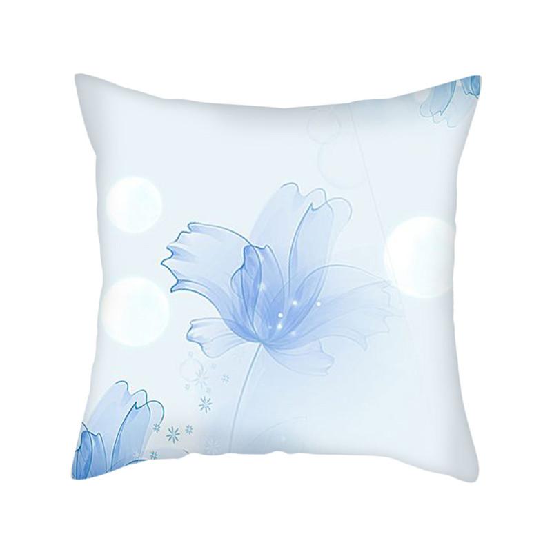 Monogram Cushion Cover Simple Letter Flower Print Throw Pillow Case Bedroom  Living Room Decoration Housse Coussin 45x45 - Pillow Cases - AliExpress