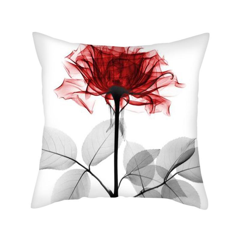 Pink White Pattern Gift Pillow Covers Flower Pattern Cushion Cover for - Mahogany Home EssentialsPillow Covers