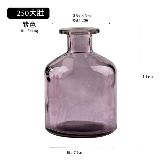 Transparent Glass Flower Vases - Mahogany Home Essentials