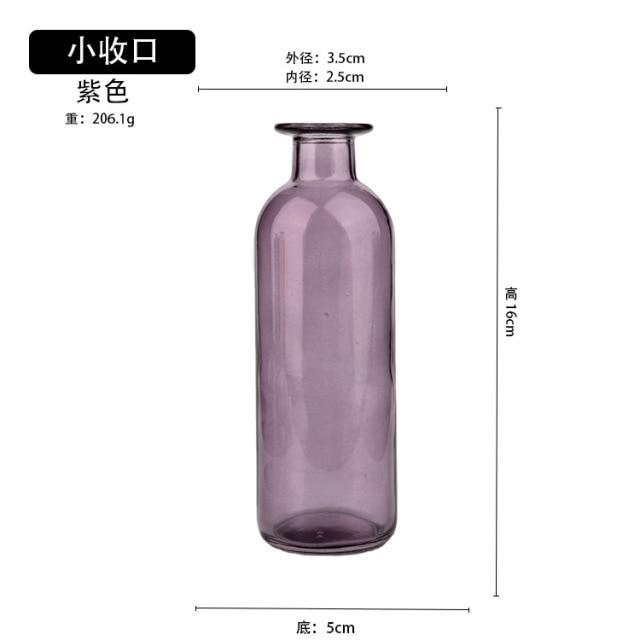 Transparent Glass Flower Vases - Mahogany Home Essentials