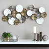 Tri Color Modern Circles Metal Wall Decor - Mahogany Home Essentialswall art