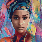 Watercolor Modern Woman Portrait - Mahogany Home Essentials