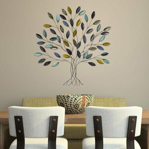 Whimsical Metal Tree Wall Decor - Mahogany Home Essentialswall art